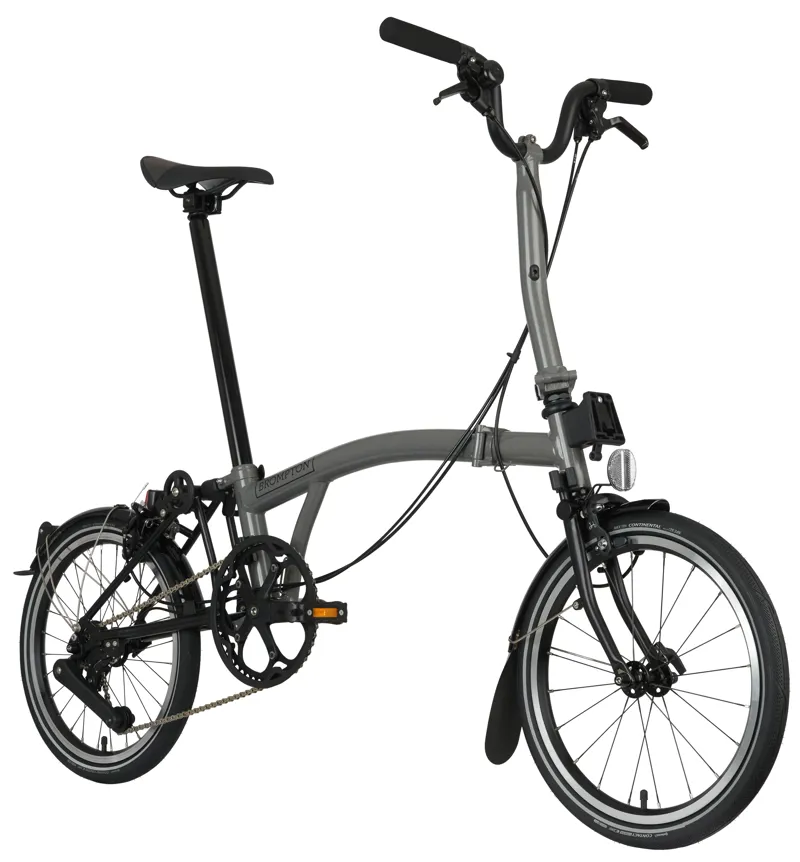 Brompton P Line Urban Folding Bike 2023 in Storm Grey-1